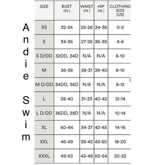 NWT Andie The Ventura Top Maximum Scoop Neck Max Support Removable Cups XS Red - Picture 8 of 15